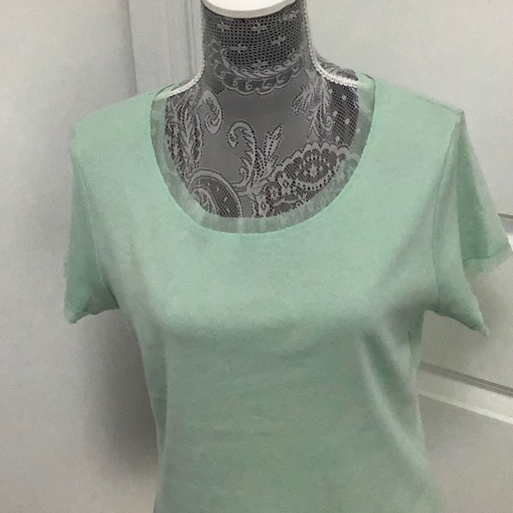 Jason Maxwell Green Fitted Short Sleeve Tee, Size L - Picture 2 of 7